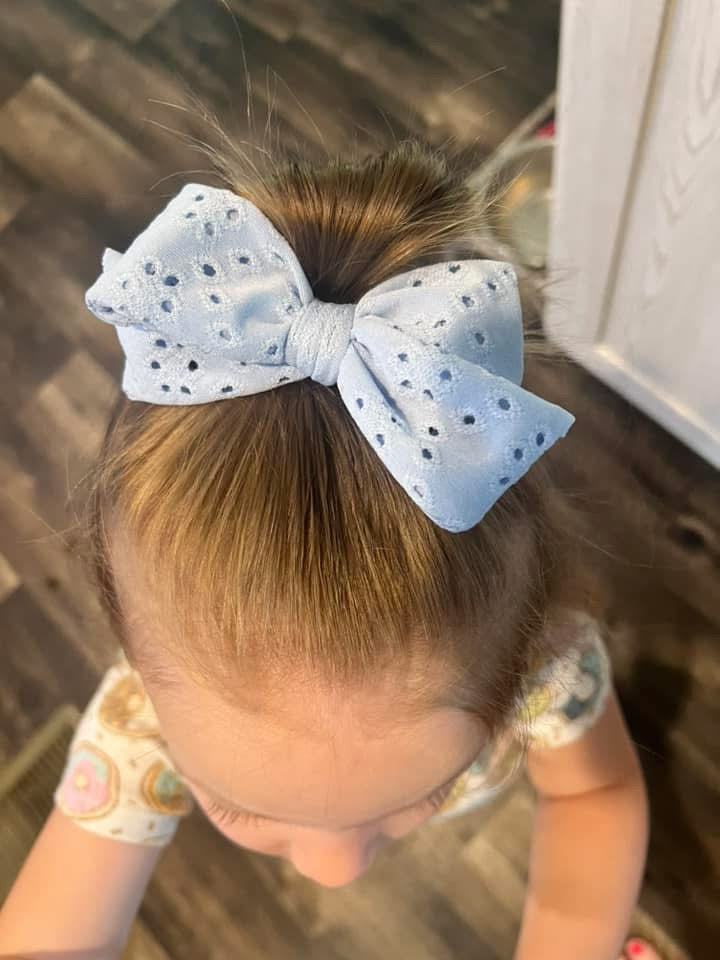 Powder Blue Eyelet
