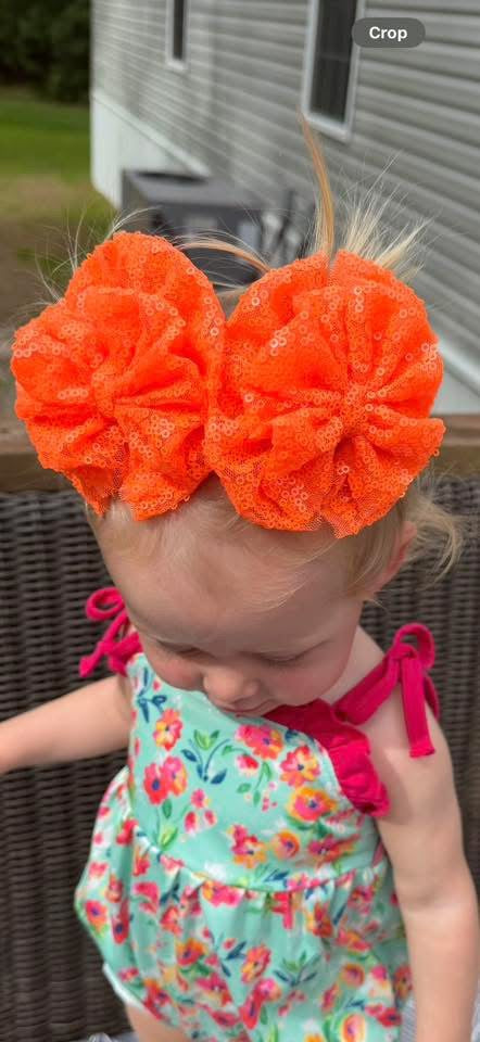Orange Sequin