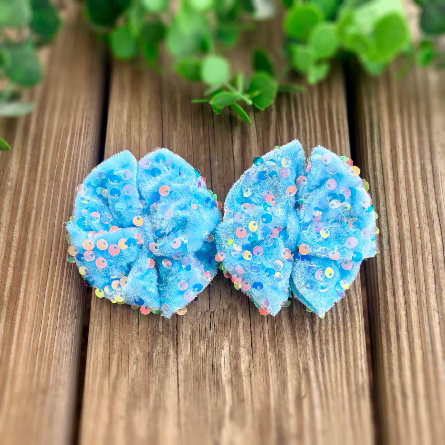 Electric Blue Sequins