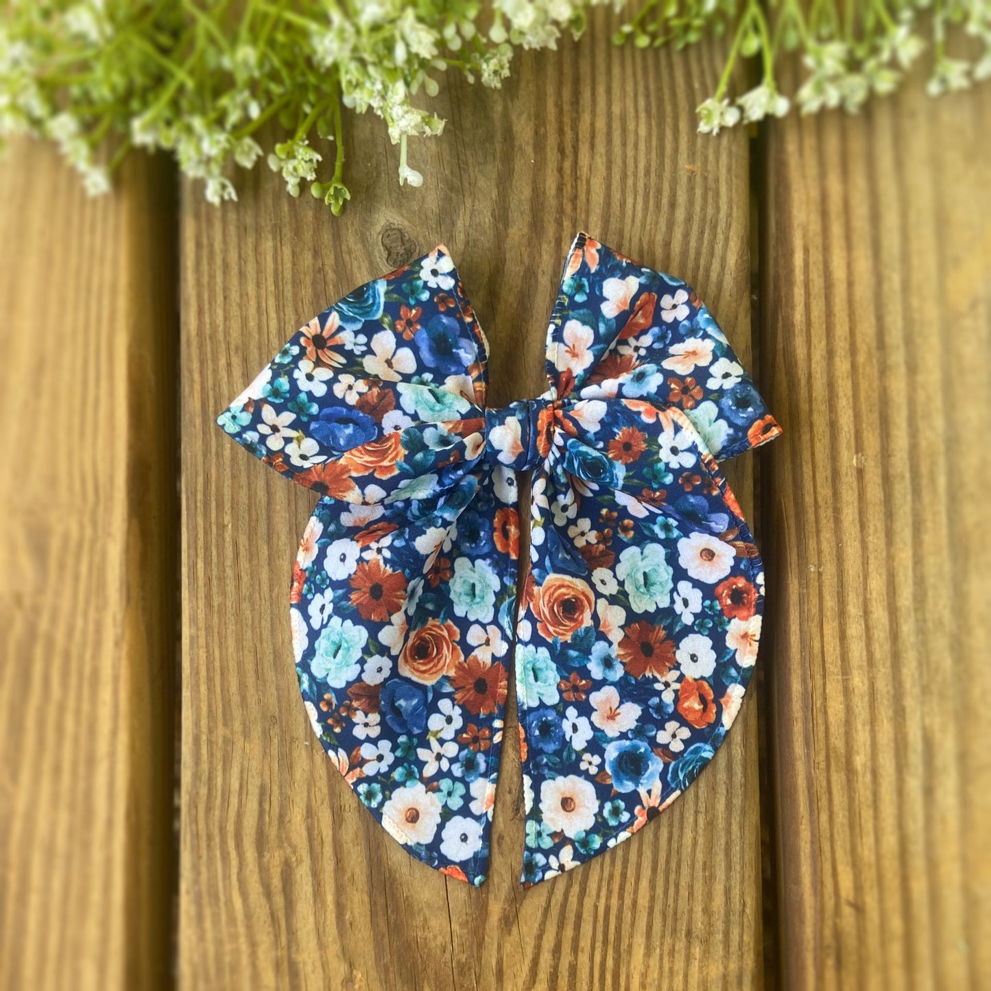 Navy Rust Floral - Fable