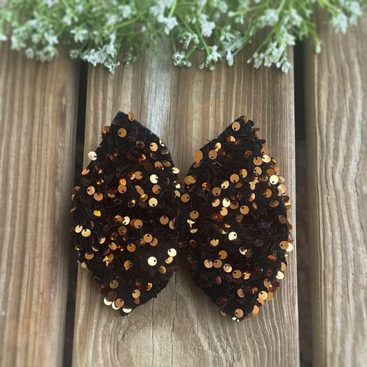 Copper Sequins - Big Bow