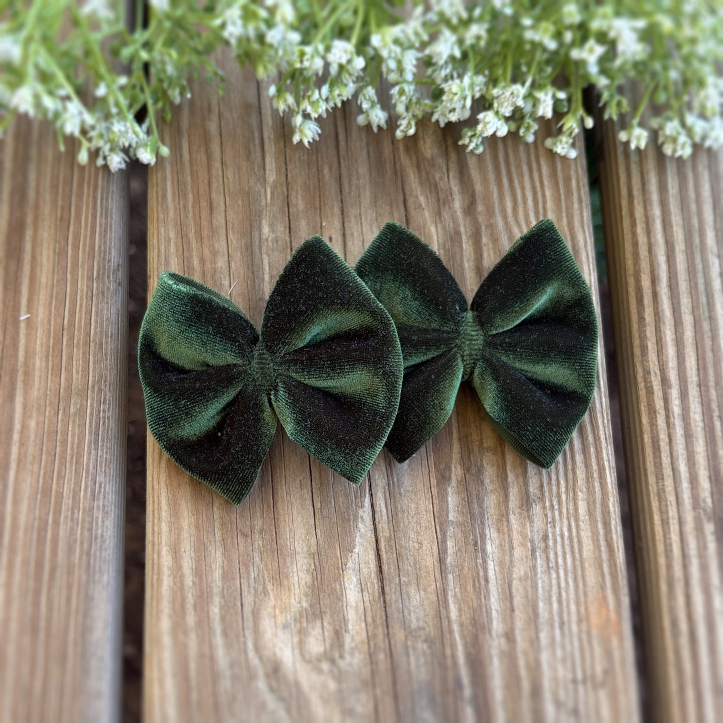 Dark Green Velvet - Piggies