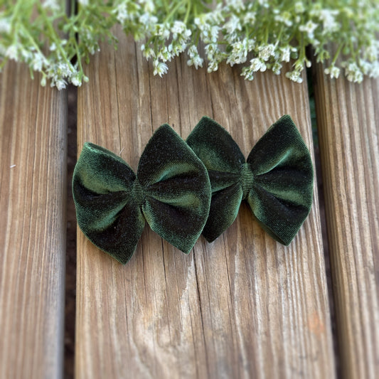 Dark Green Velvet - Piggies