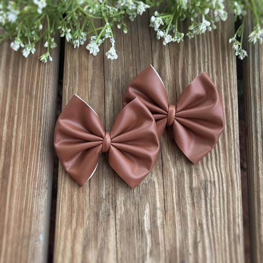 Brown Faux Leather - Piggies