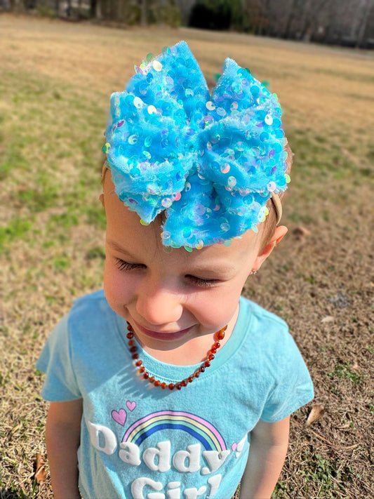 Electric Blue Sequins